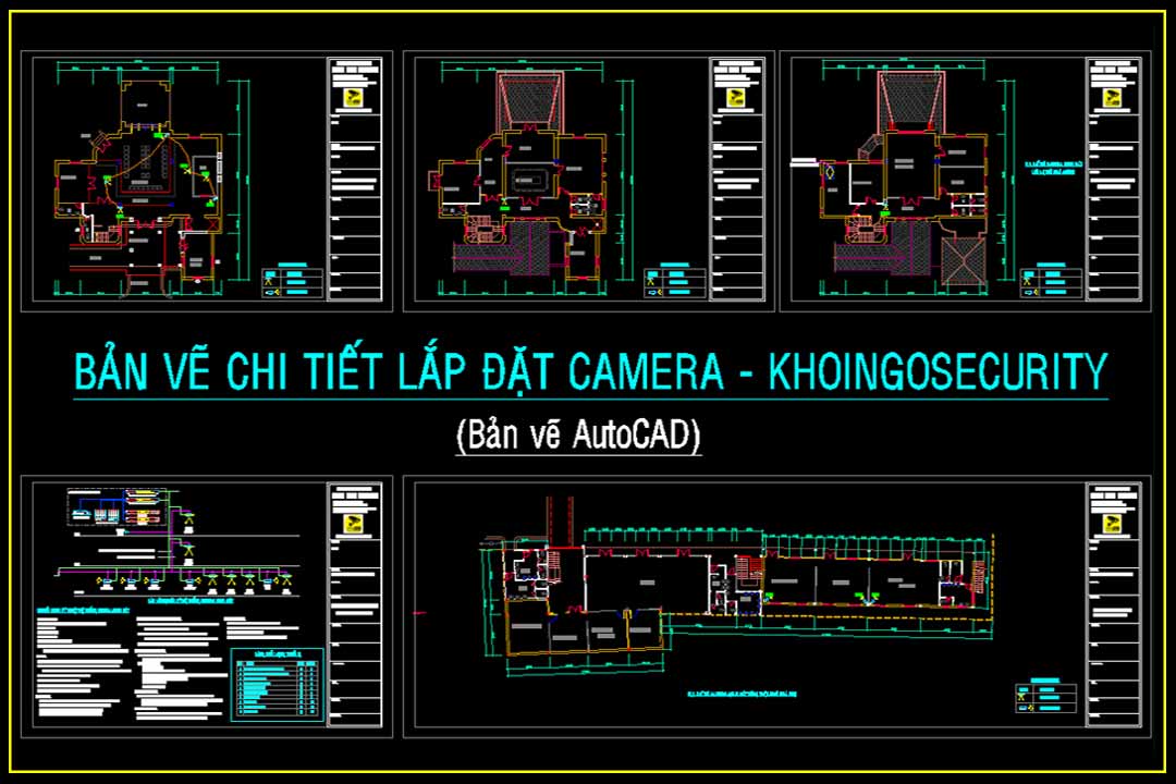 Bản vẽ chi tiết lắp đặt camera