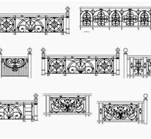 Thư viện cad sắt mỹ thuật