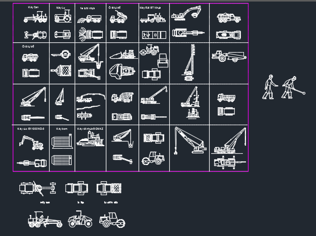 thư viện cad máy thi công 2