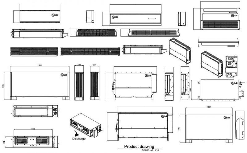 thư viện cad điều hòa